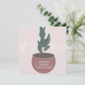 Carte Plante en pot d'adresse de nouvelle maison moderne (Debout devant)
