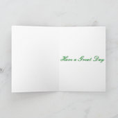 Carte Plante et papillon en vert (Intérieur)