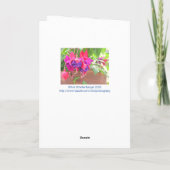Carte Plante Fuchsia/Joyeux anniversaire/personnalisable (Dos)