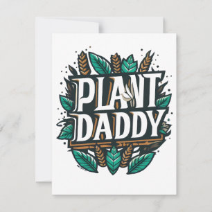 Carte Plante Papa Houseplants Jardinage Paysage Dads