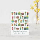 Carte Plante Poted Ménage Nouveau Accueil (Fleur jaune)