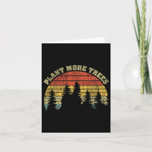 Carte Plante vintage Plus d'arbres Sauvez notre changeme