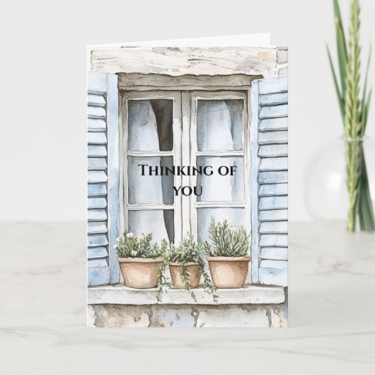 Carte Plantes de fenêtres siciliens Penser à vous (Devant)