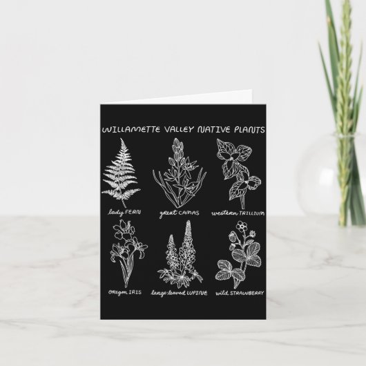 Carte plantes indigènes de la vallée de Willamette (Devant)