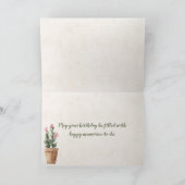 Carte Plantes pour l'anniversaire (Intérieur)