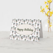 Carte Plantes pour l'anniversaire (Fleur jaune)