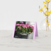 Carte Planteur de géraniums (Fleur jaune)