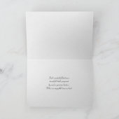 Carte plaque blanche avec argenterie merci (Intérieur)