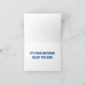 Carte Plaque de licence bleue et blanche personnalisée A (Intérieur)