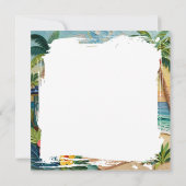 Carte Plaque de maison de plage océanique (Dos)