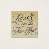 Carte Plaque de nom de la veille de la nouvelle an (Devant)