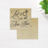 Carte Plaque de nom de la veille de la nouvelle an (Bureau)