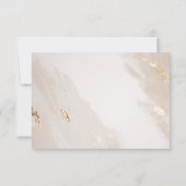 Carte Plaque d'or Merci beige (Dos)