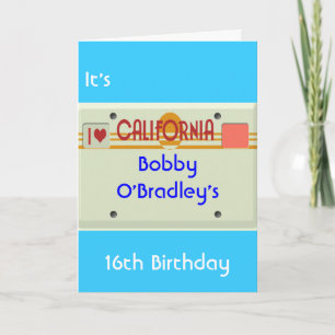 Carte Plaques californiennes