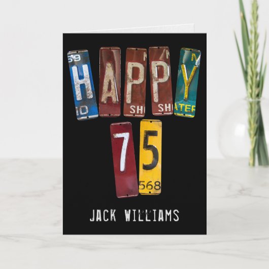 Carte Plaques d'immatriculation de voiture vieilles de 7 (Devant)