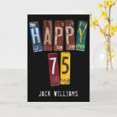 Carte Plaques d'immatriculation de voiture vieilles de 7 (Fleur jaune)