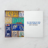 Carte Plaques vintages pour 92e anniversaire (Intérieur)