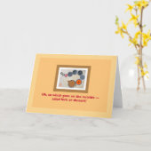 Carte PlaquesTurquiePumpkinBerries Thanksgiving (Fleur jaune)