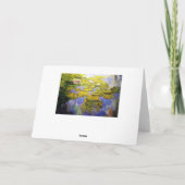 Carte Plaquettes Lily inspirées par Monet (Dos)