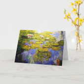 Carte Plaquettes Lily inspirées par Monet (Fleur jaune)