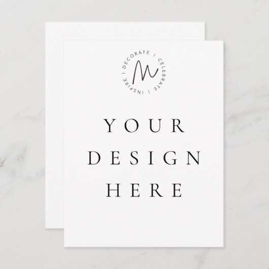 Carte plat 5,5 x 4,25 (Devant / Derrière)