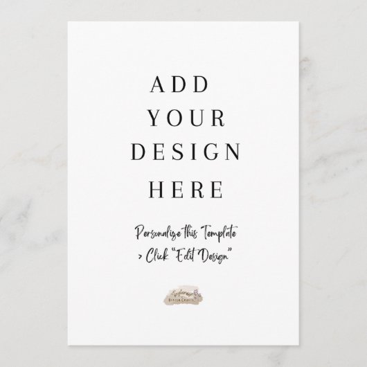 Carte plat 5x7 (Devant)