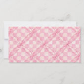 CARTE PLAT 8 x 4 PINK CHECK II / Horizontal (Devant)