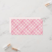 CARTE PLAT 8 x 4 PINK CHECK II / Horizontal (Devant/Arrière en situation)