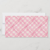 CARTE PLAT 8 x 4 PINK CHECK II / Horizontal (Devant)