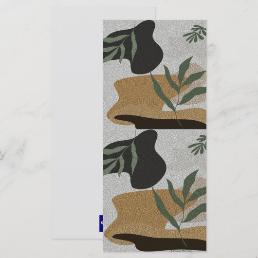 Carte plat Abstraite (Devant / Derrière)