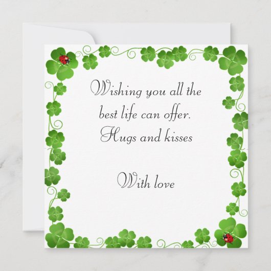 Carte Plat Anniversaire Ladybug (Dos)