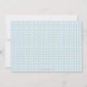 Carte Plat Aqua Winter Plaid (Dos)