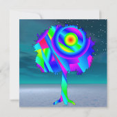 Carte Plat Arbre Arc-en-ciel (Dos)
