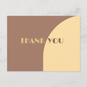 Carte Plat Arché mariage Merci Mocha Mousse (Devant)