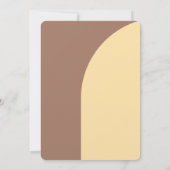 Carte Plat Arrondie Mocha Mousse faire-part de mar (Dos)