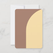 Carte Plat Arrondie Mocha Mousse Réponse mariage (Dos)