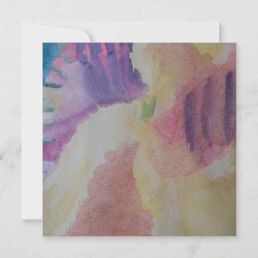 Carte Plat Art Abstrait Coral Reef (Devant)