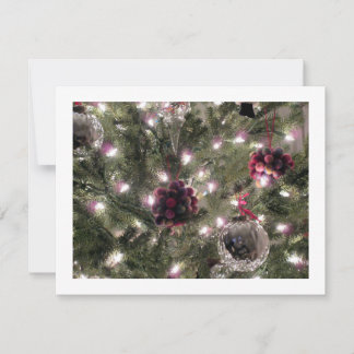 CARTE PLAT AVEC ORNAMENTS DE NOËL