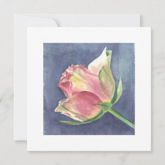 CARTE PLAT AVEC ROSE