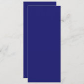 Carte Plat Bleu de minuit (Devant / Derrière)