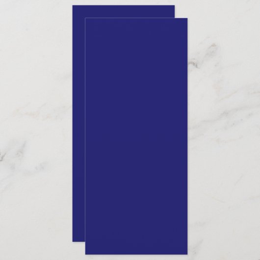 Carte Plat Bleu de minuit (Devant / Derrière)