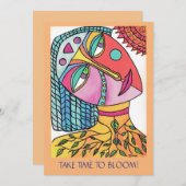 Carte plat "Bloom" Femmes de l'esprit (Devant / Derrière)