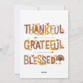 carte plat bon thanksgiving (Dos)