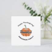 Carte plat bon thanksgiving (Debout devant)