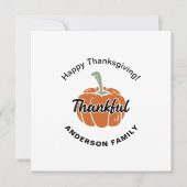 Carte plat bon thanksgiving (Devant)