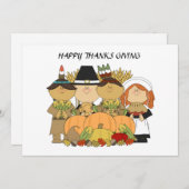 carte plat bon thanksgiving (Devant / Derrière)