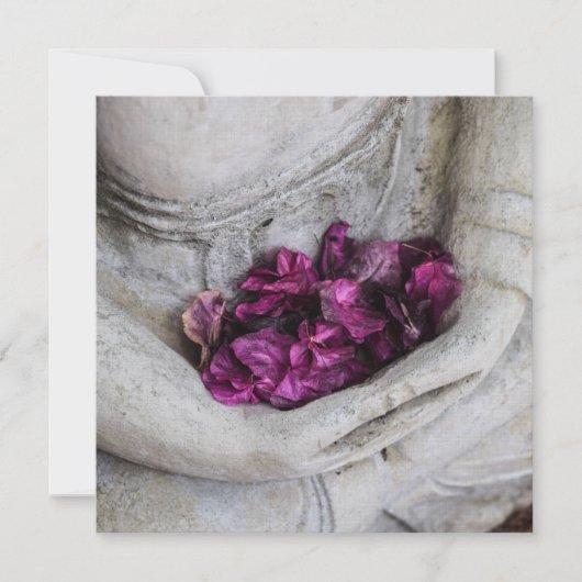 CARTE PLAT : BOUDDHA + BLOSOMS (Devant)