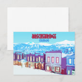 Carte Plat Breckenridge Colorado Downtown Mountain (Devant / Derrière)