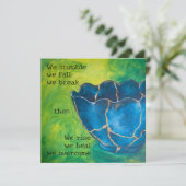 Carte plat "Broken into Beauty" (Debout devant)