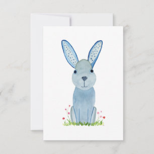 Carte Plat Bunny Cute